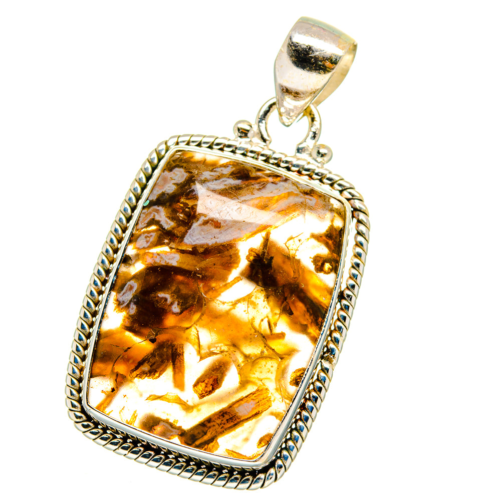 Turkish Tube Agate Pendants handcrafted by Anasilvercos - PD15203 - Photo 2