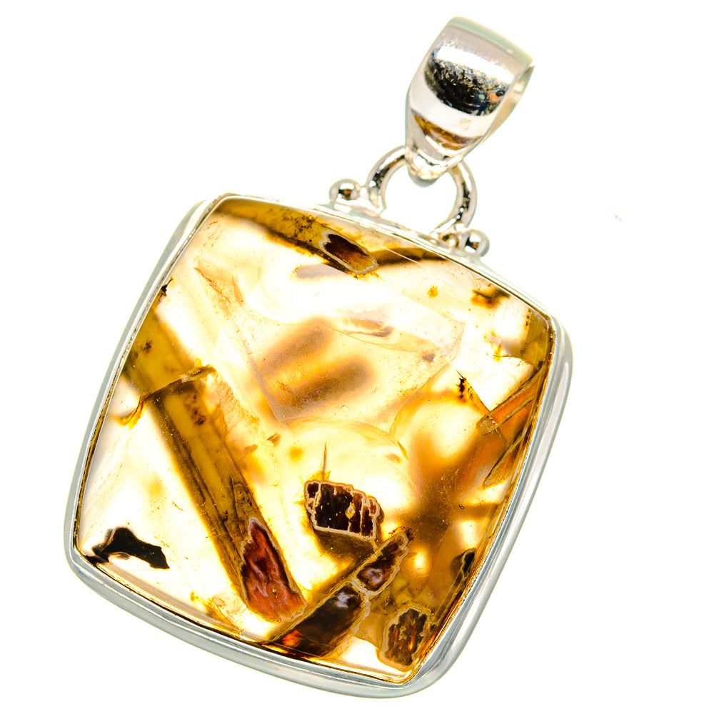 Turkish Tube Agate Pendants handcrafted by Anasilvercos - PD15204 - Photo 2