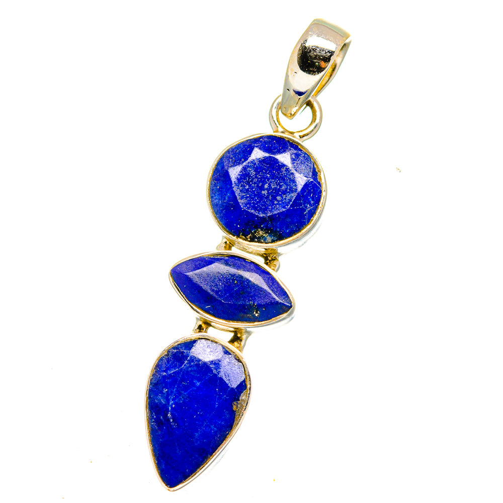 Lapis Lazuli Pendants handcrafted by Anasilvercos - PD15214