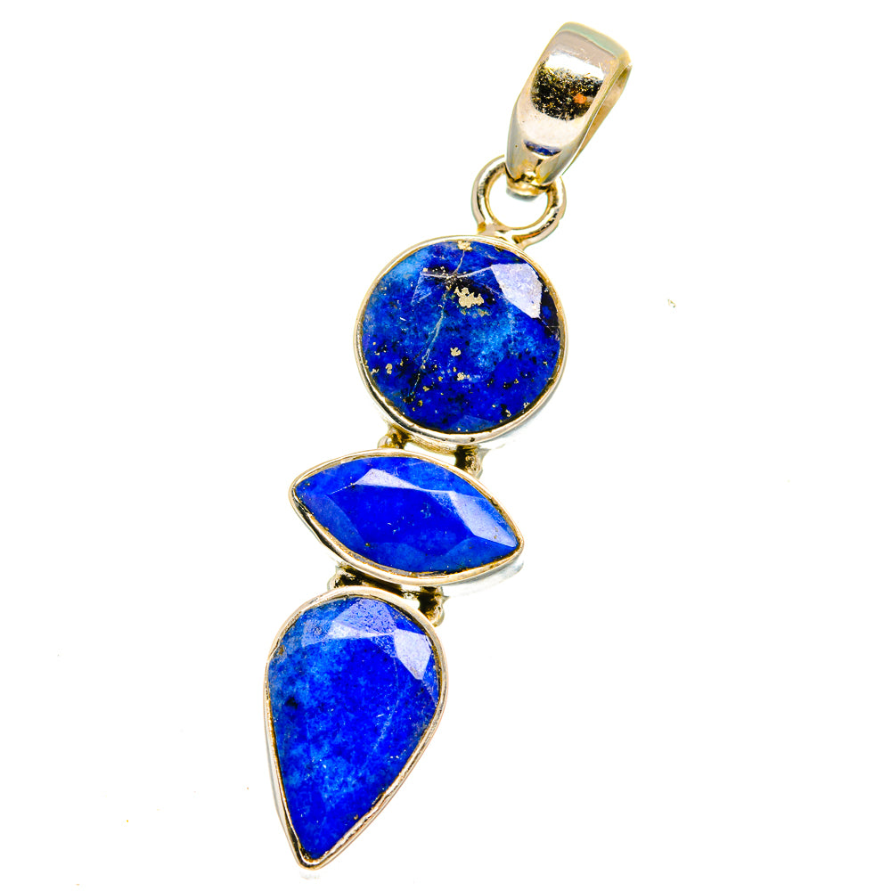 Lapis Lazuli Pendants handcrafted by Anasilvercos - PD15215