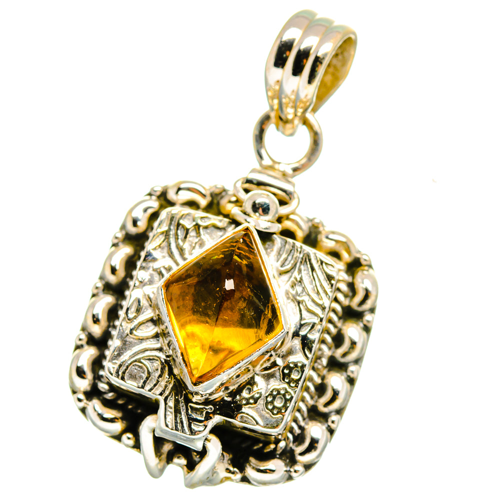 Citrine Pendants handcrafted by Anasilvercos - PD15218