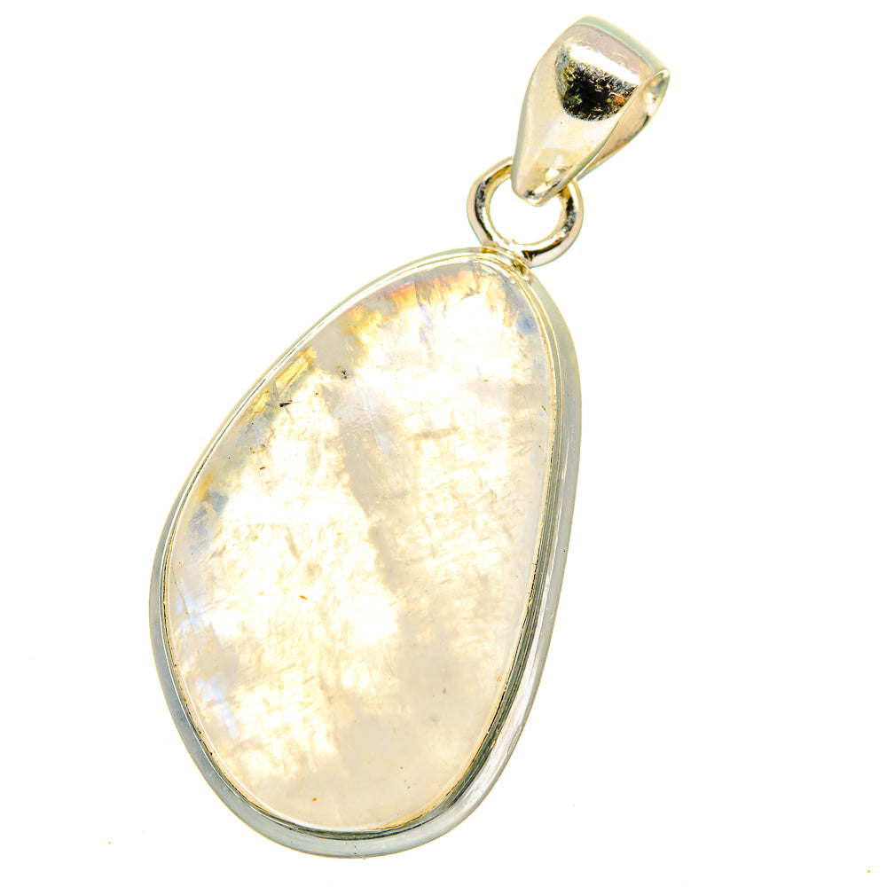 Rainbow Moonstone Pendants handcrafted by Anasilvercos - PD15235