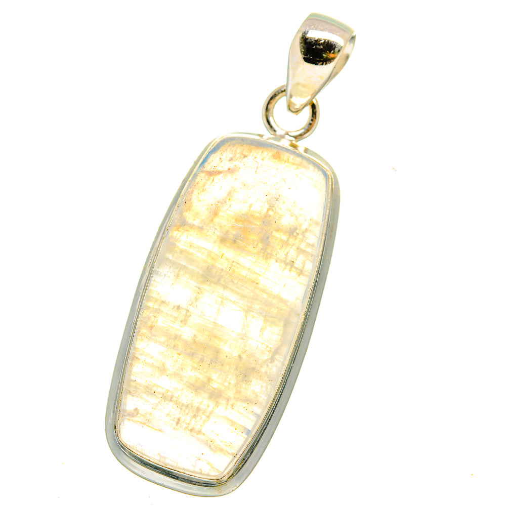 Rainbow Moonstone Pendants handcrafted by Anasilvercos - PD15236