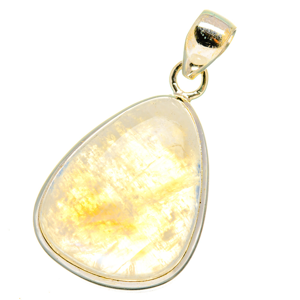 Rainbow Moonstone Pendants handcrafted by Anasilvercos - PD15245