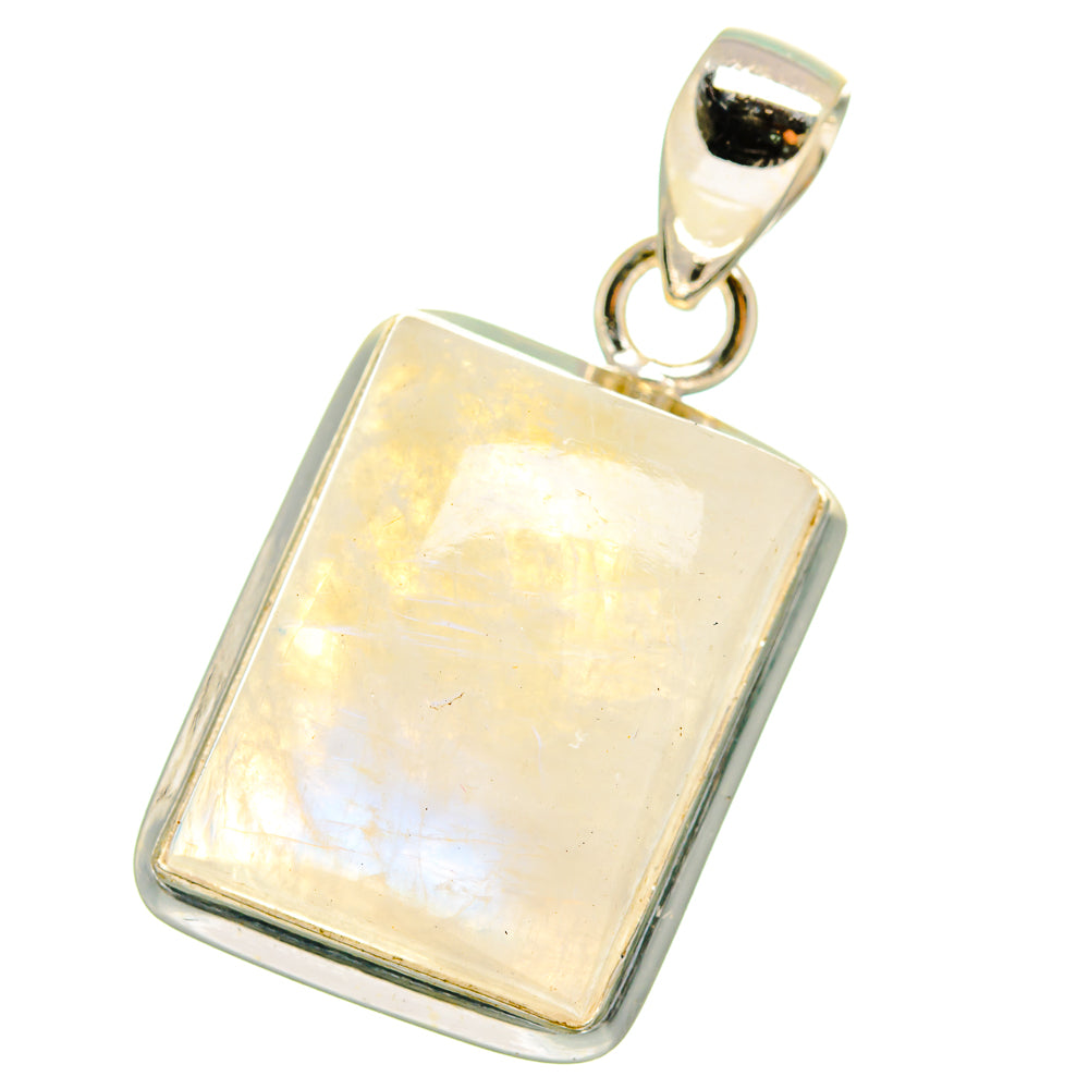 Rainbow Moonstone Pendants handcrafted by Anasilvercos - PD15246