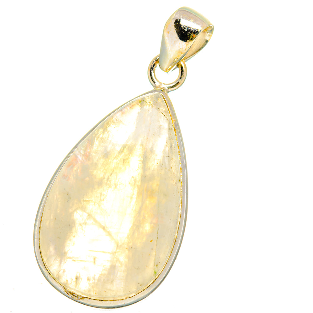 Rainbow Moonstone Pendants handcrafted by Anasilvercos - PD15247
