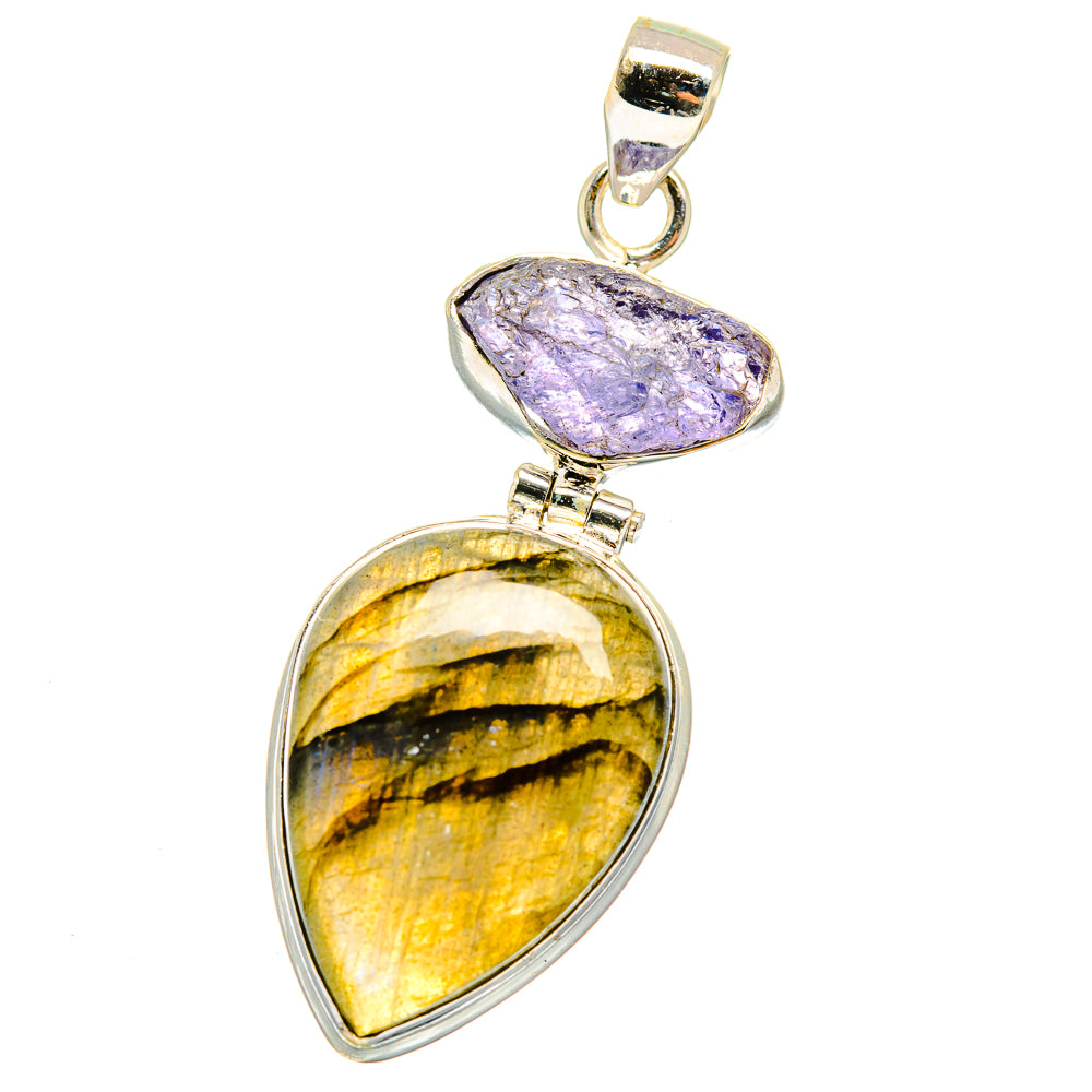 Labradorite Pendants handcrafted by Anasilvercos - PD15282
