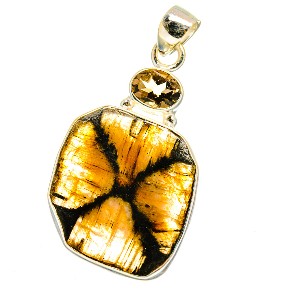 Chiastolite Pendants handcrafted by Anasilvercos - PD15302