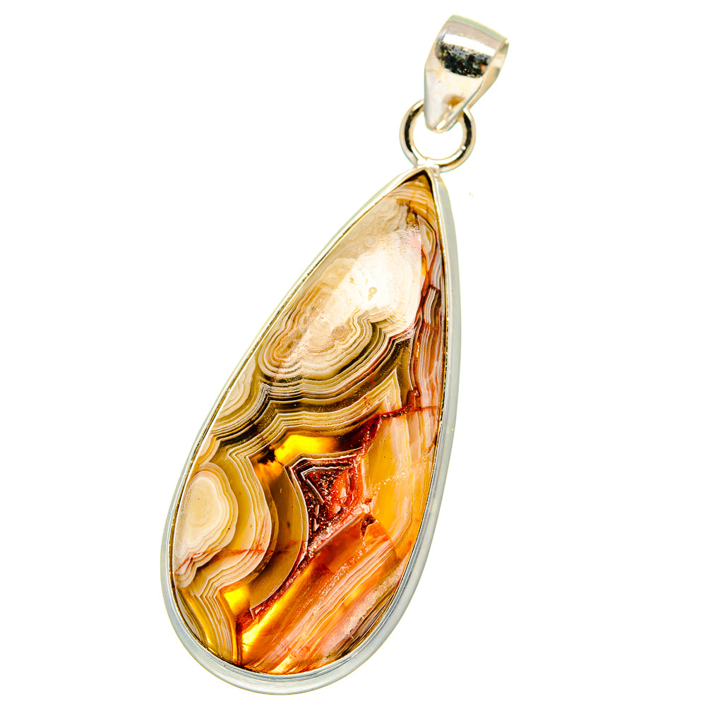 Laguna Lace Agate Pendants handcrafted by Anasilvercos - PD15303
