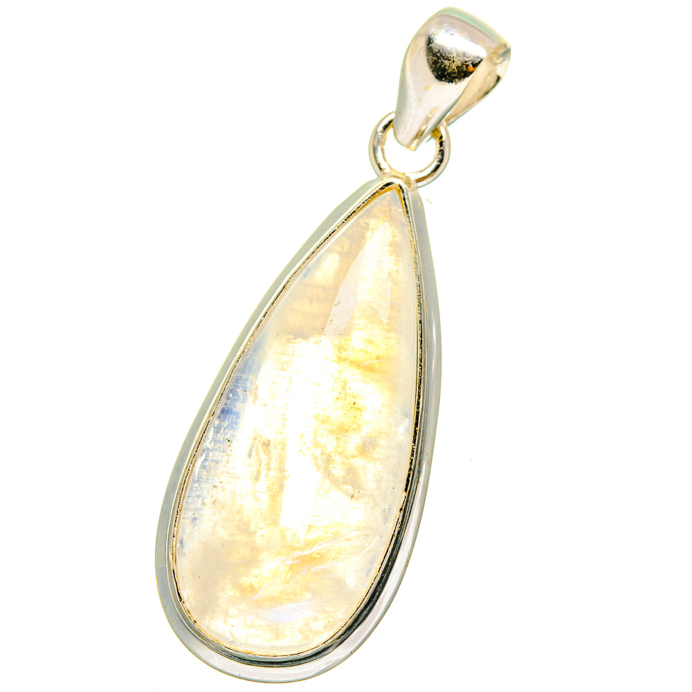 Rainbow Moonstone Pendants handcrafted by Anasilvercos - PD15321