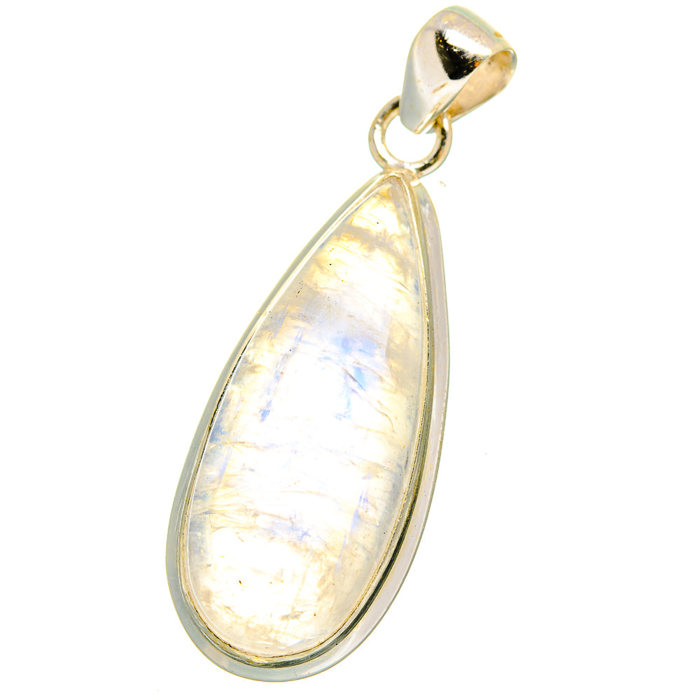 Rainbow Moonstone Pendants handcrafted by Anasilvercos - PD15322