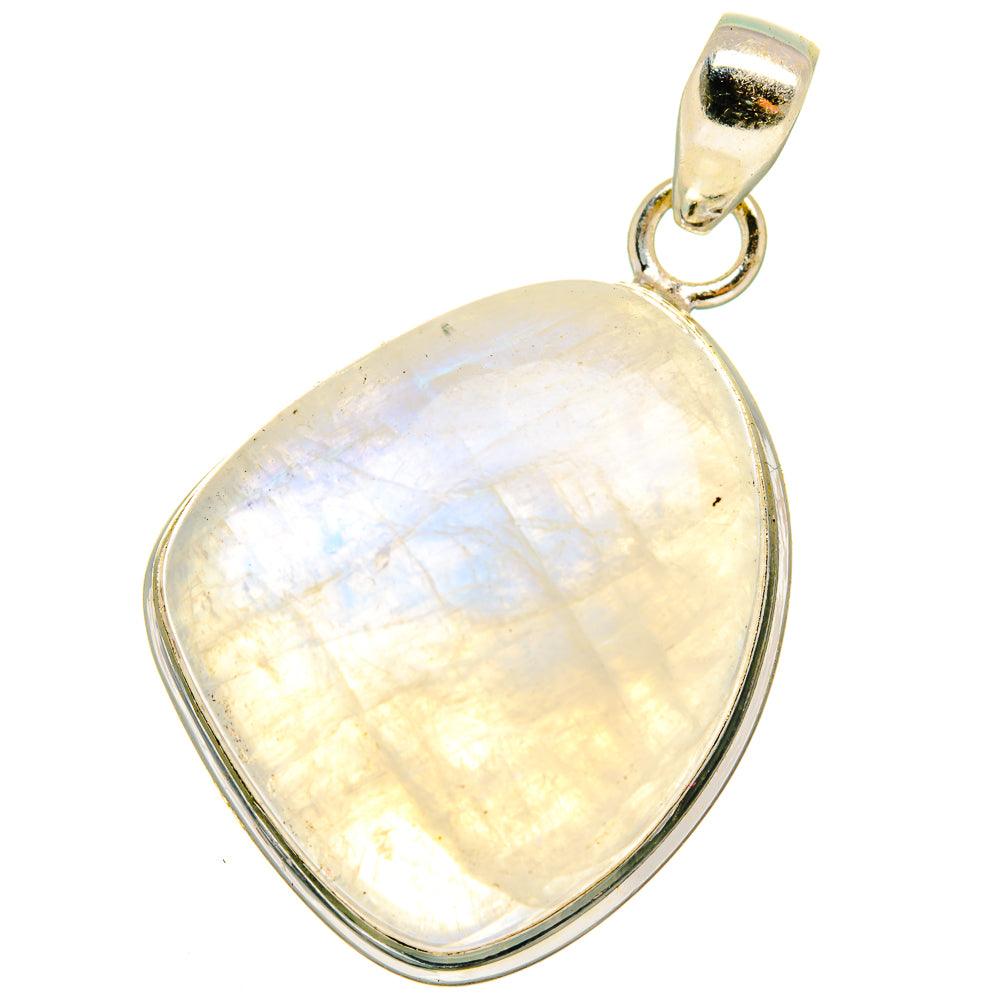 Rainbow Moonstone Pendants handcrafted by Anasilvercos - PD15325