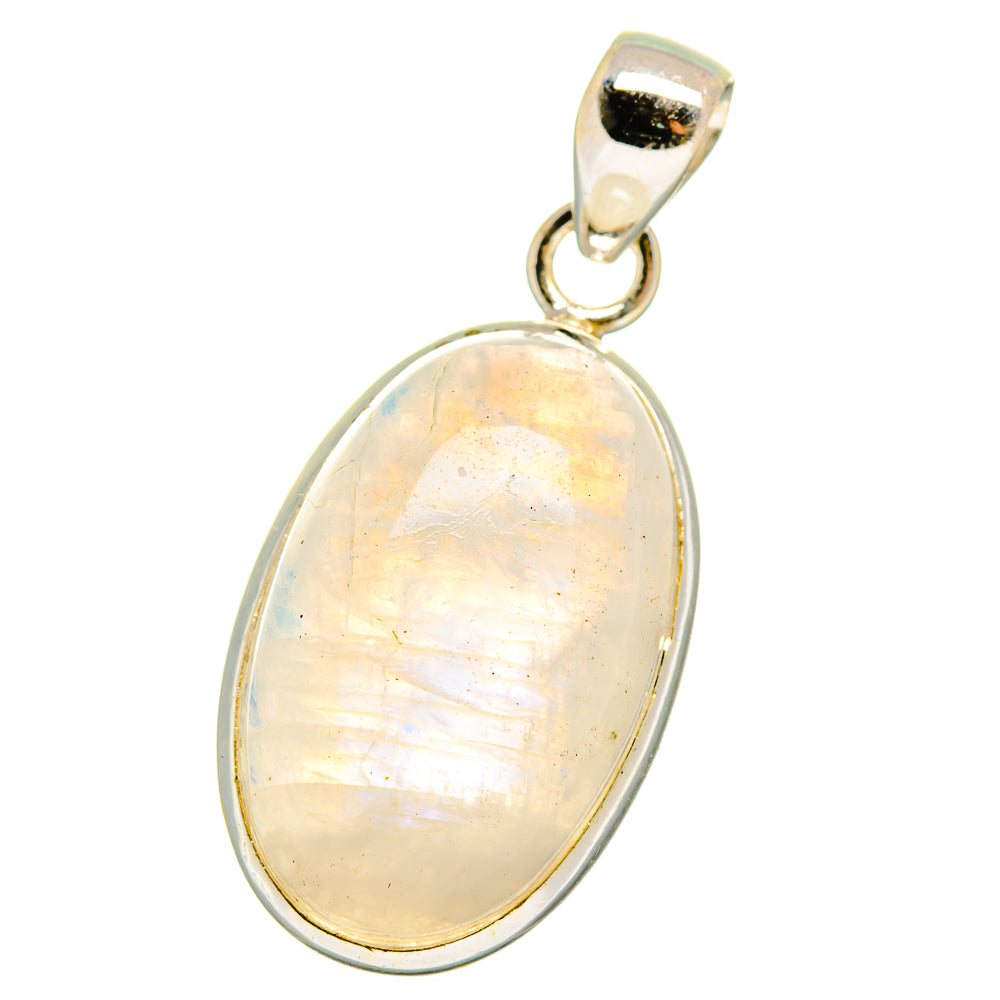 Rainbow Moonstone Pendants handcrafted by Anasilvercos - PD15330