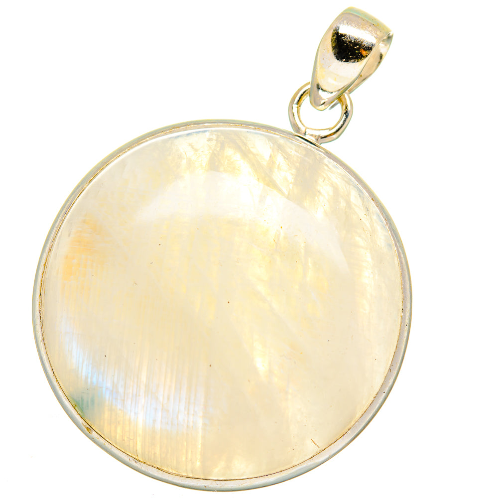 Rainbow Moonstone Pendants handcrafted by Anasilvercos - PD15337