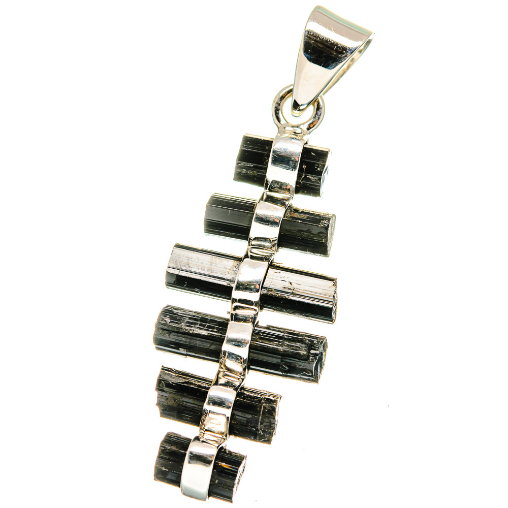 Black Tourmaline Pendants handcrafted by Anasilvercos - PD15355