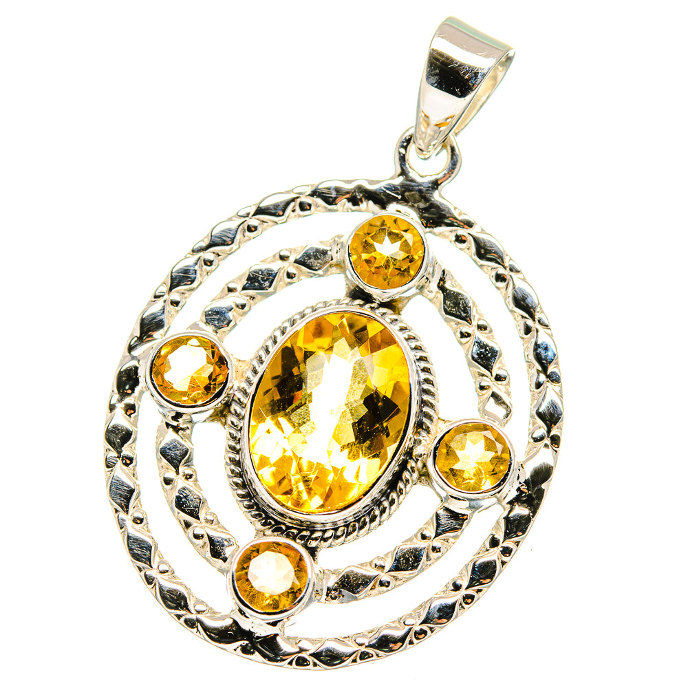 Citrine Pendants handcrafted by Anasilvercos - PD15362
