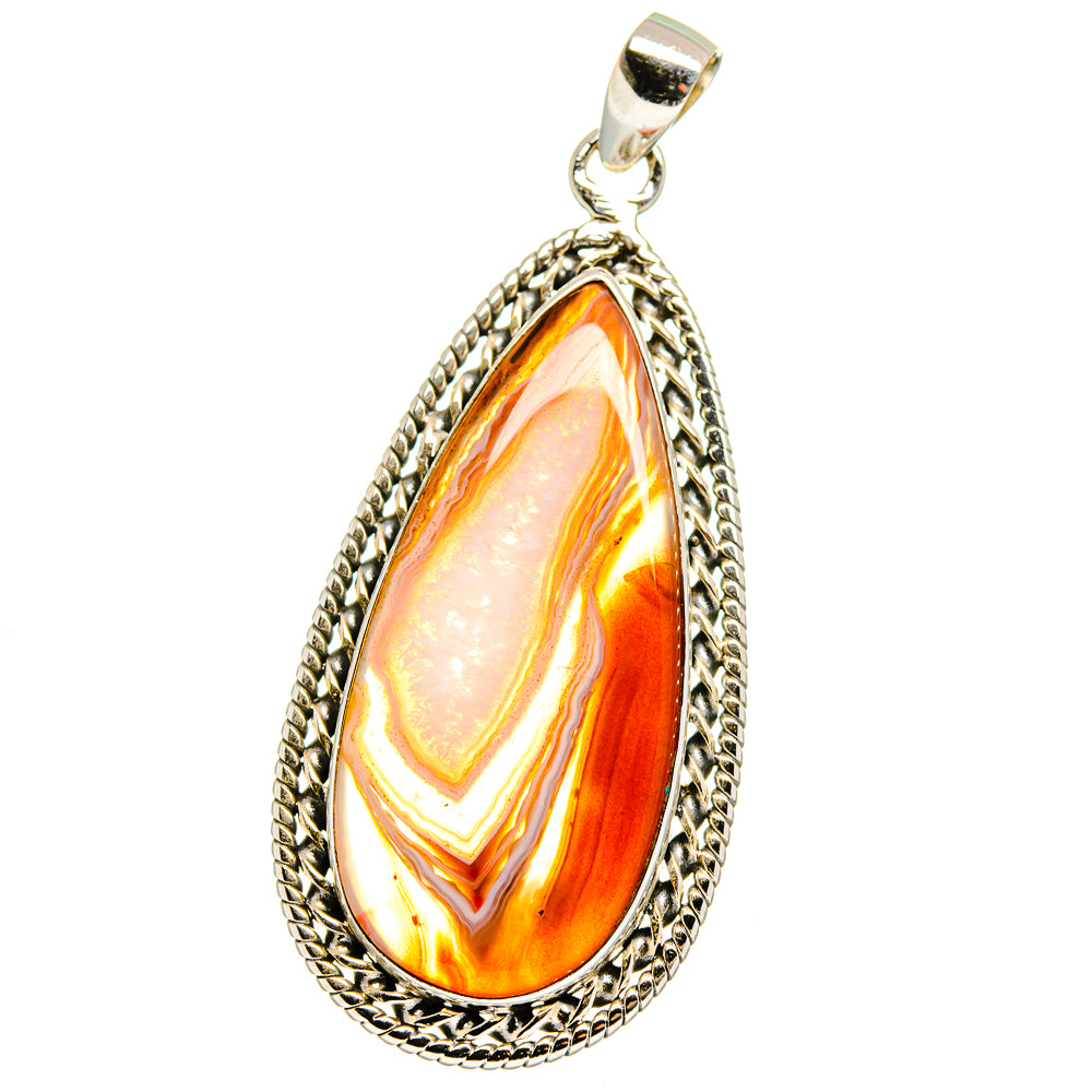 Botswana Agate Pendants handcrafted by Anasilvercos - PD15400