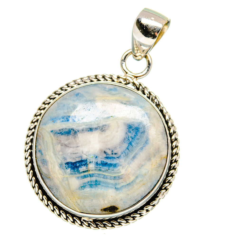 Blue Scheelite Pendants handcrafted by Anasilvercos - PD15404