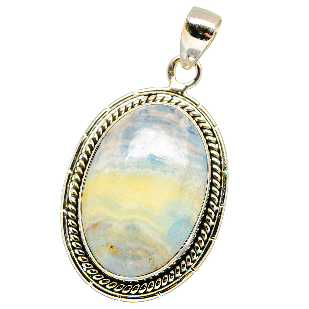 Blue Scheelite Pendants handcrafted by Anasilvercos - PD15406