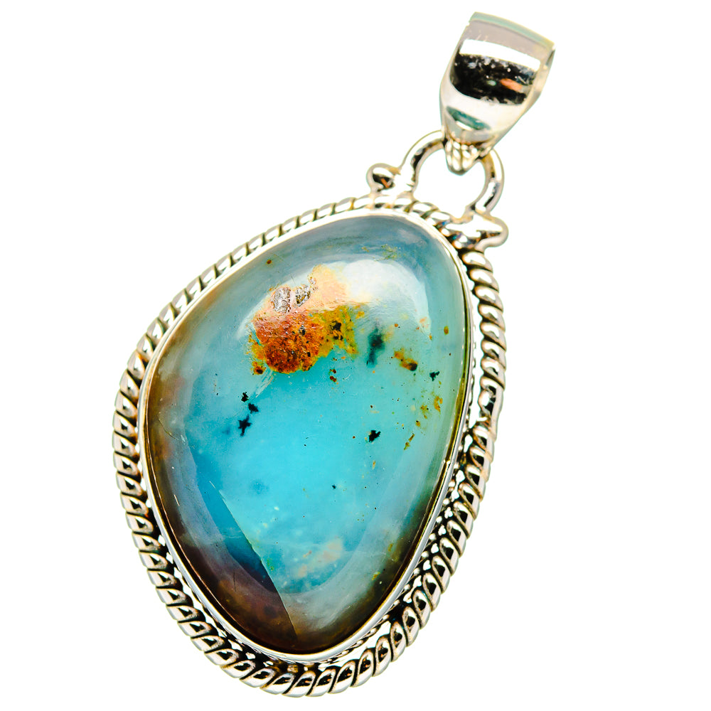 Peruvian Opal Pendants handcrafted by Anasilvercos - PD15409