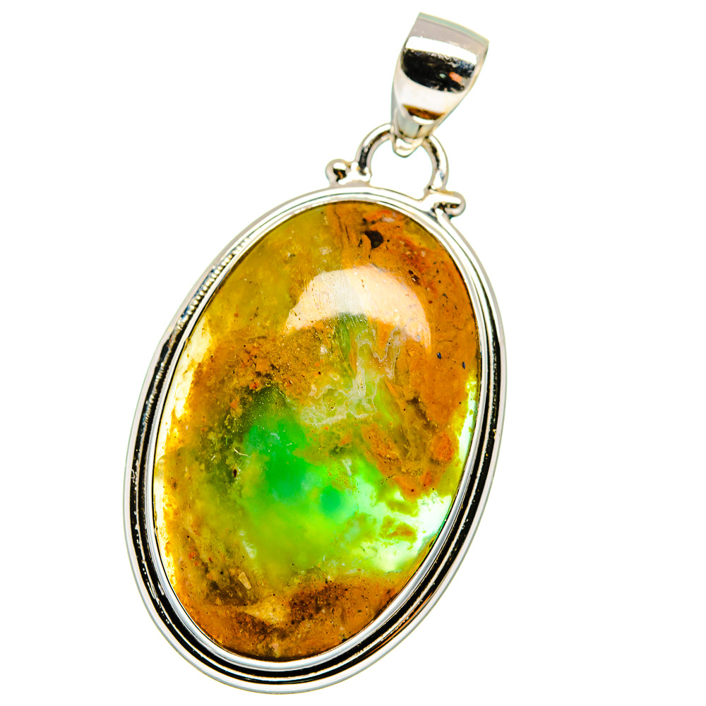 Peruvian Opal Pendants handcrafted by Anasilvercos - PD15416