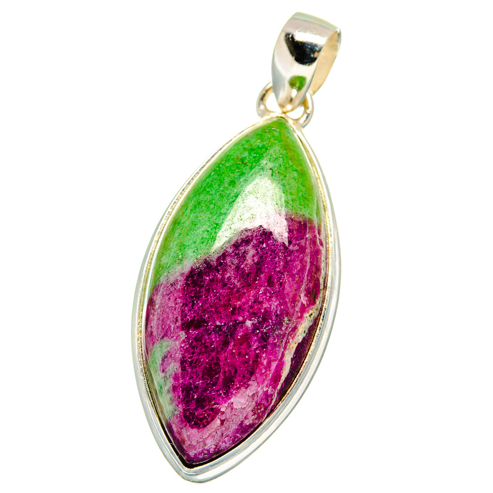 Ruby Zoisite Pendants handcrafted by Anasilvercos - PD15419