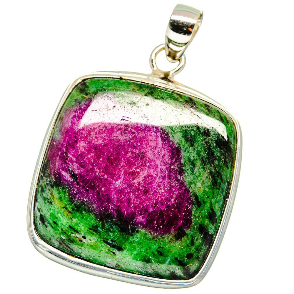 Ruby Zoisite Pendants handcrafted by Anasilvercos - PD15420