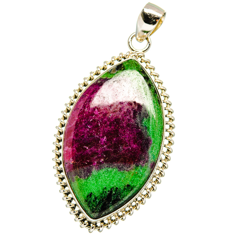 Ruby Zoisite Pendants handcrafted by Anasilvercos - PD15421