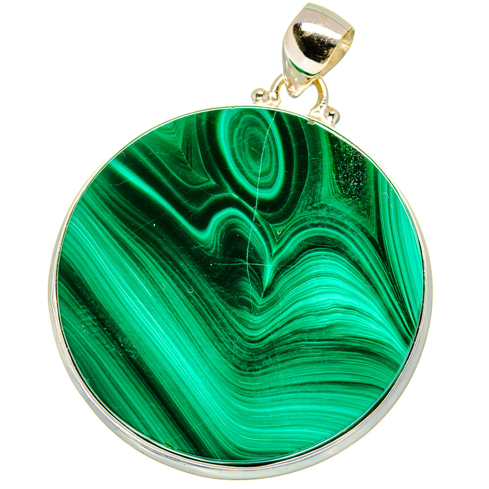 Malachite Pendants handcrafted by Anasilvercos - PD15484