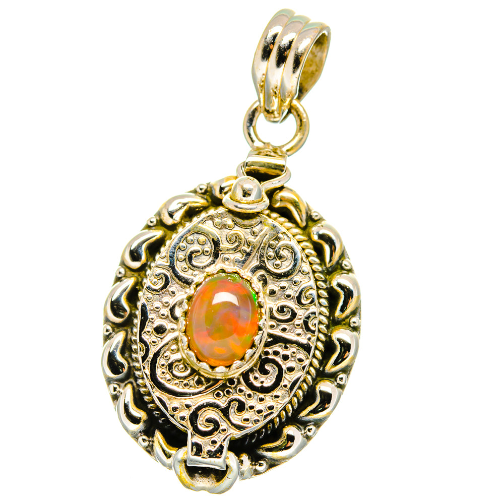 Ethiopian Opal Pendants handcrafted by Anasilvercos - PD15503
