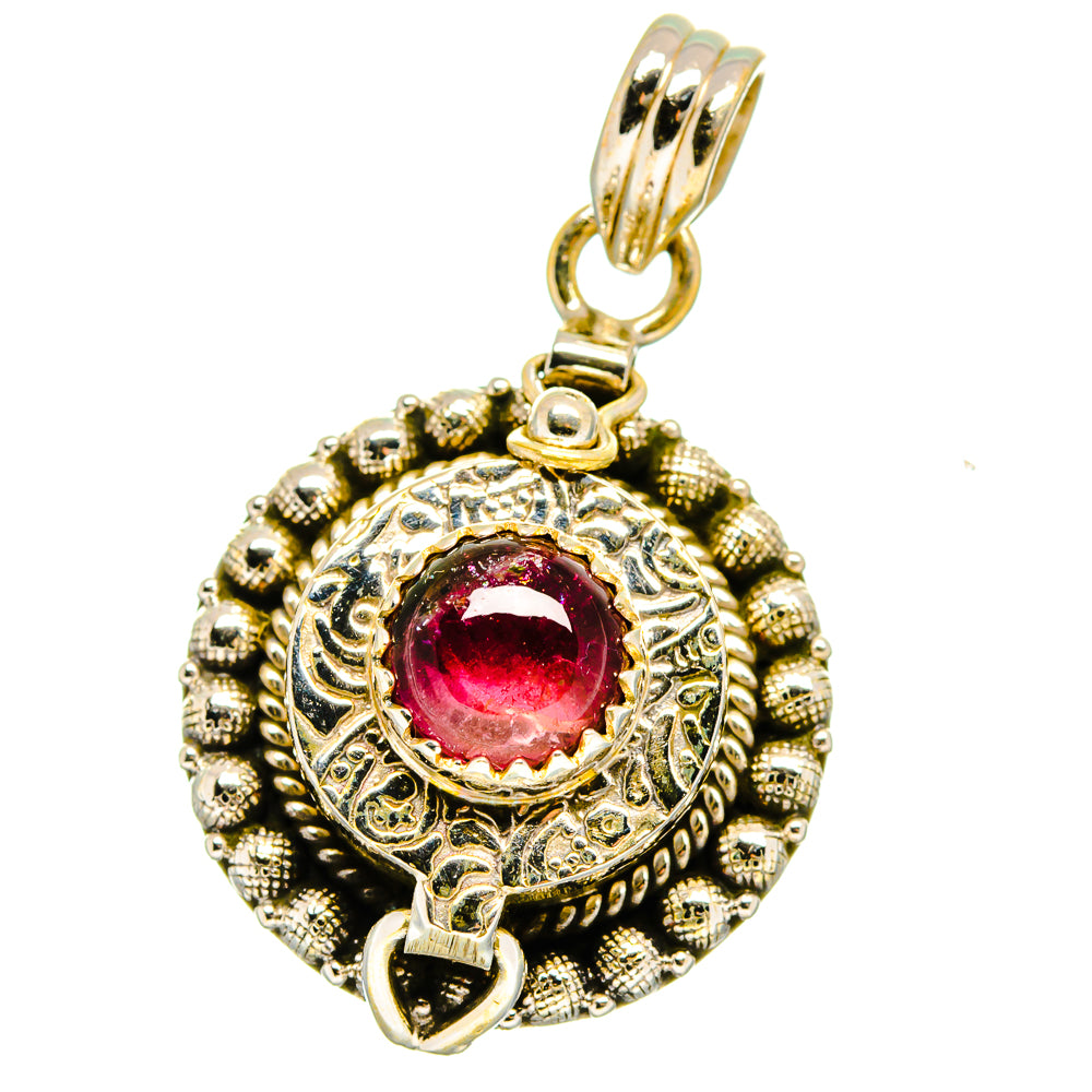 Pink Tourmaline Pendants handcrafted by Anasilvercos - PD15512