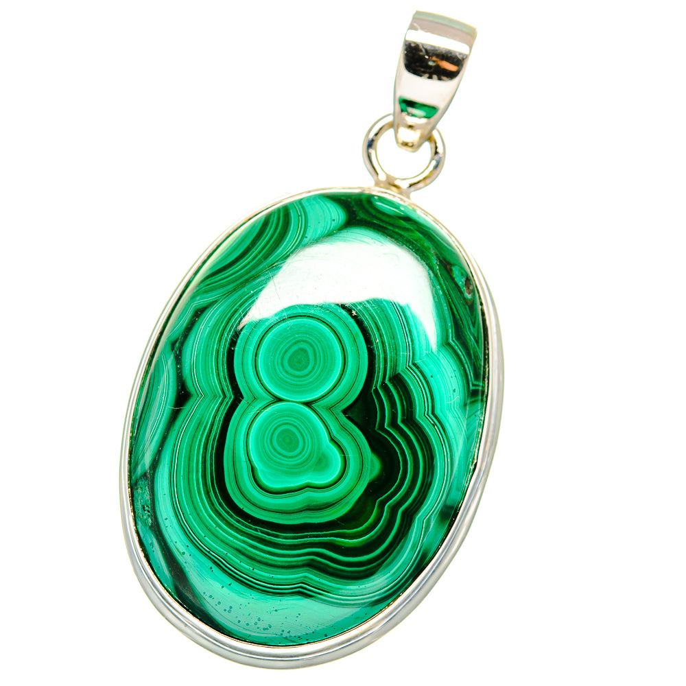 Malachite Pendants handcrafted by Anasilvercos - PD15528