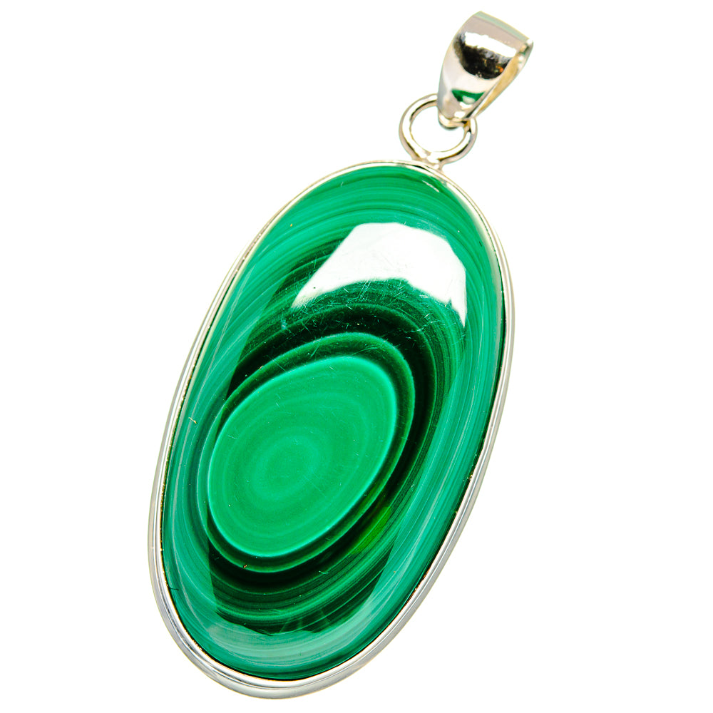 Malachite Pendants handcrafted by Anasilvercos - PD15529