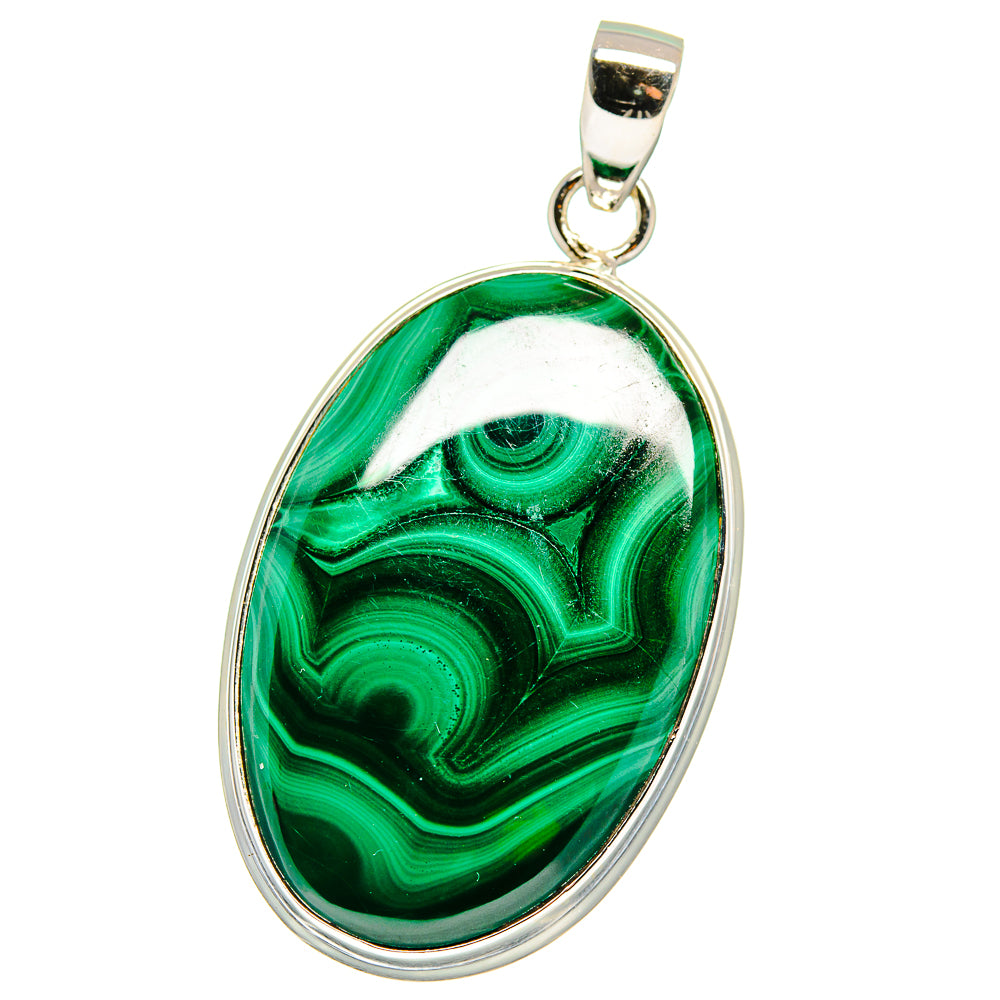 Malachite Pendants handcrafted by Anasilvercos - PD15530