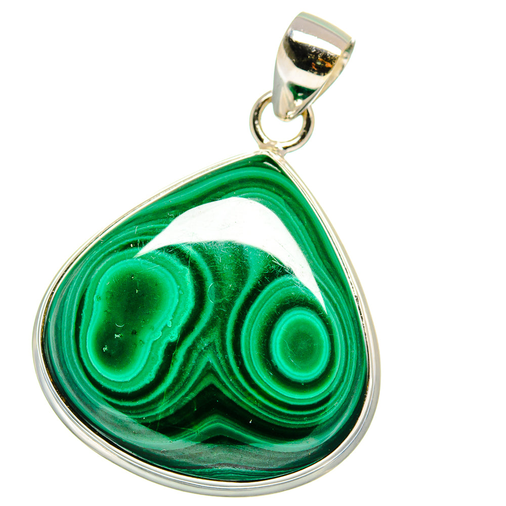 Malachite Pendants handcrafted by Anasilvercos - PD15531