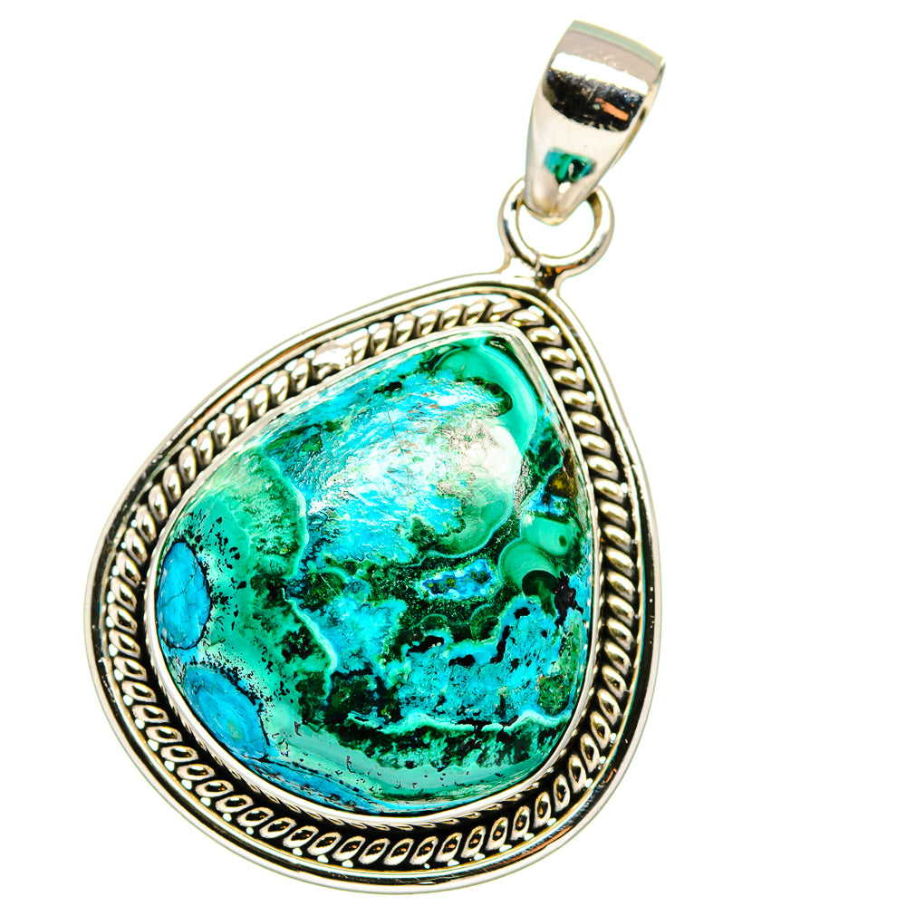 Chrysocolla Pendants handcrafted by Anasilvercos - PD15532