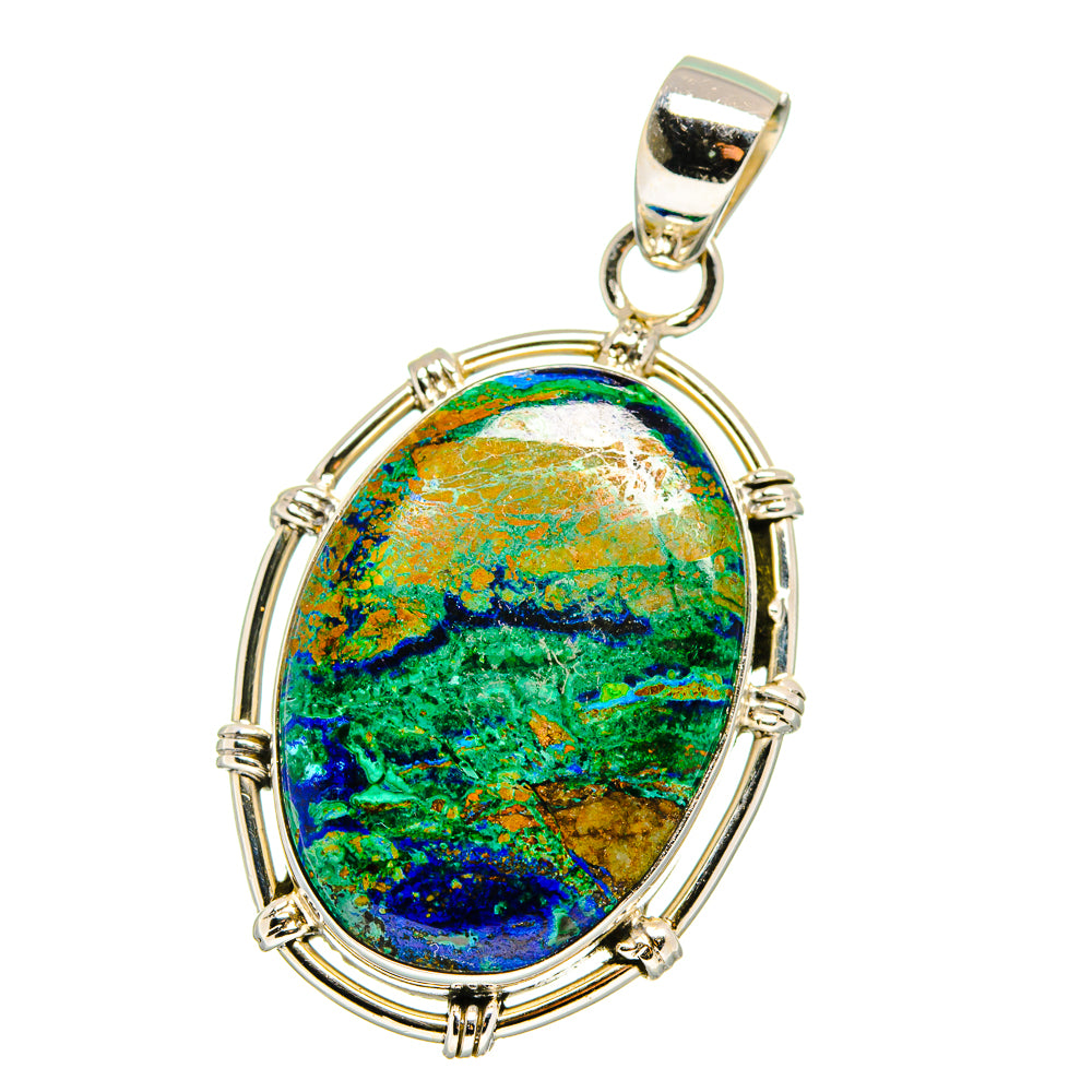 Chrysocolla Pendants handcrafted by Anasilvercos - PD15533