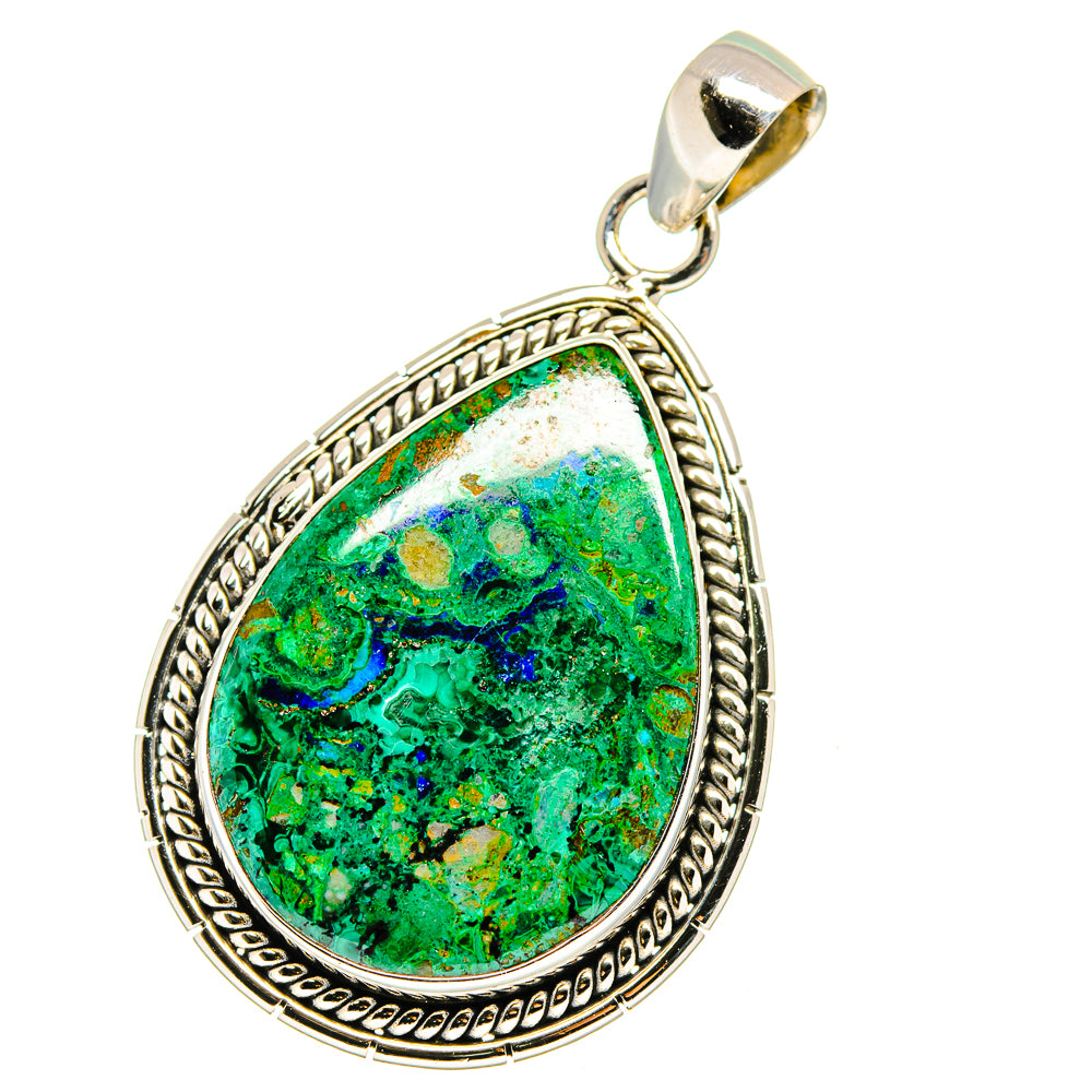 Chrysocolla Pendants handcrafted by Anasilvercos - PD15537