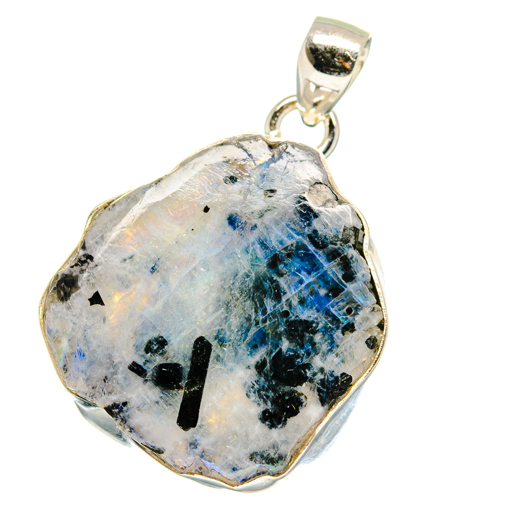 Rainbow Moonstone Pendants handcrafted by Anasilvercos - PD15552