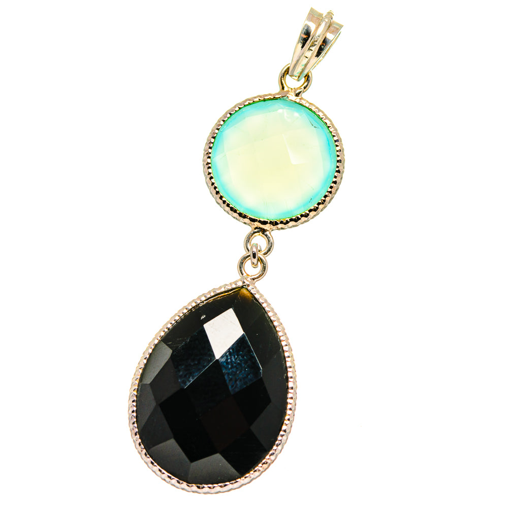 Black Onyx Pendants handcrafted by Anasilvercos - PD15558