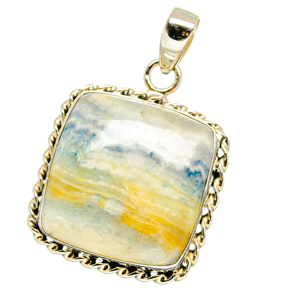 Blue Scheelite Pendants handcrafted by Anasilvercos - PD15571