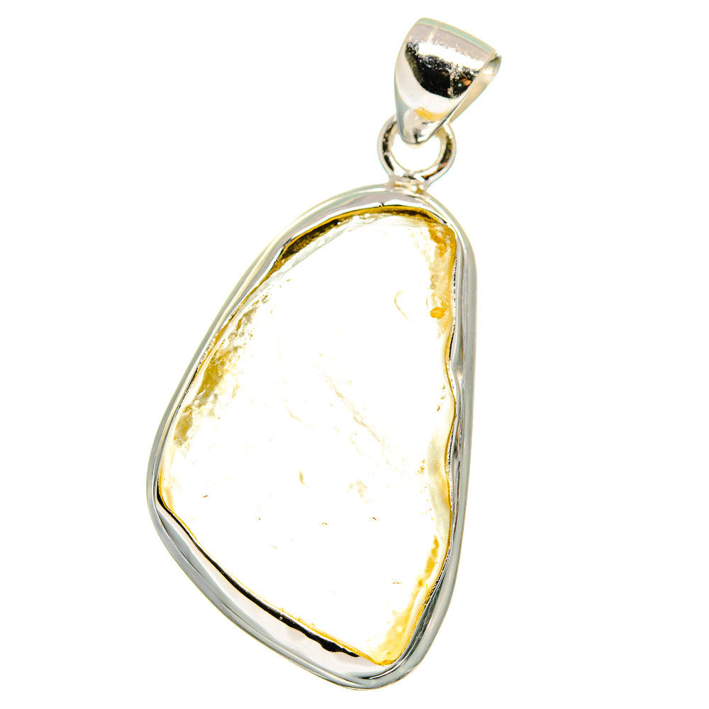 Libyan Desert Glass Pendants handcrafted by Anasilvercos - PD15575