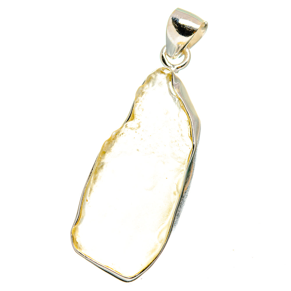 Libyan Desert Glass Pendants handcrafted by Anasilvercos - PD15578
