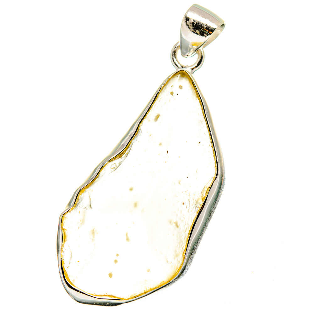 Libyan Desert Glass Pendants handcrafted by Anasilvercos - PD15582
