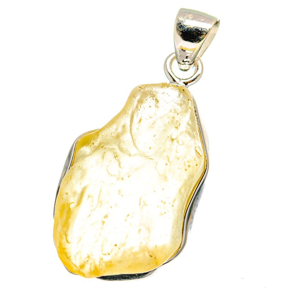 Libyan Desert Glass Pendants handcrafted by Anasilvercos - PD15583