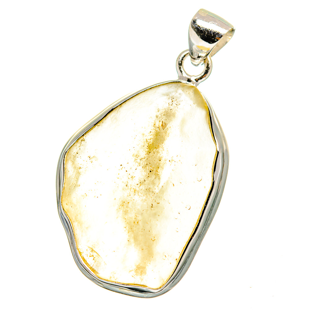 Libyan Desert Glass Pendants handcrafted by Anasilvercos - PD15584