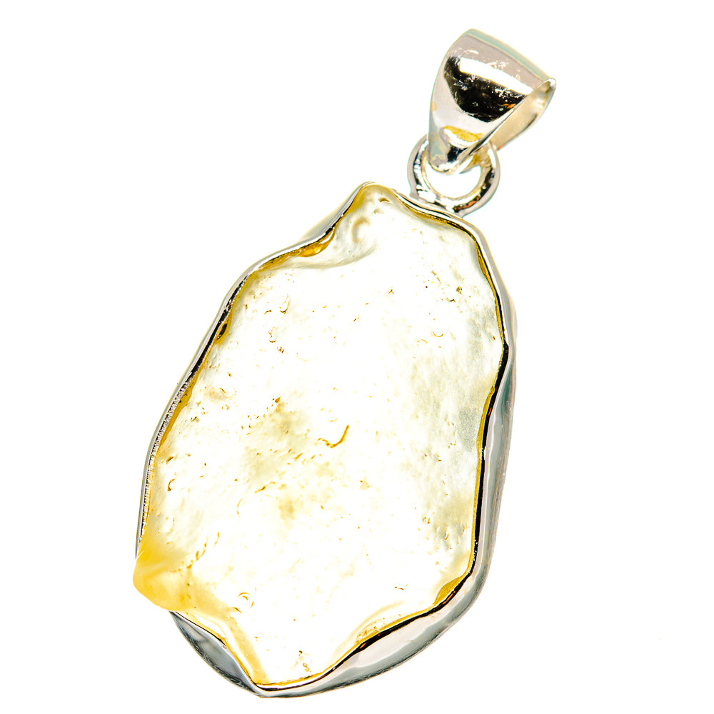 Libyan Desert Glass Pendants handcrafted by Anasilvercos - PD15585