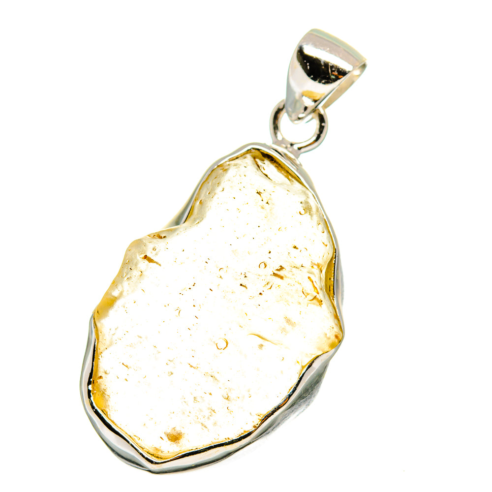 Libyan Desert Glass Pendants handcrafted by Anasilvercos - PD15588