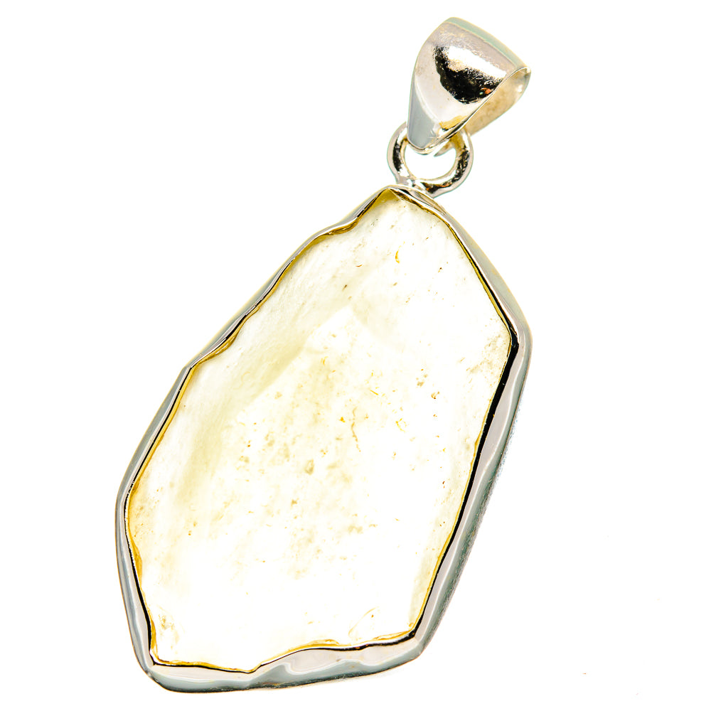 Libyan Desert Glass Pendants handcrafted by Anasilvercos - PD15589