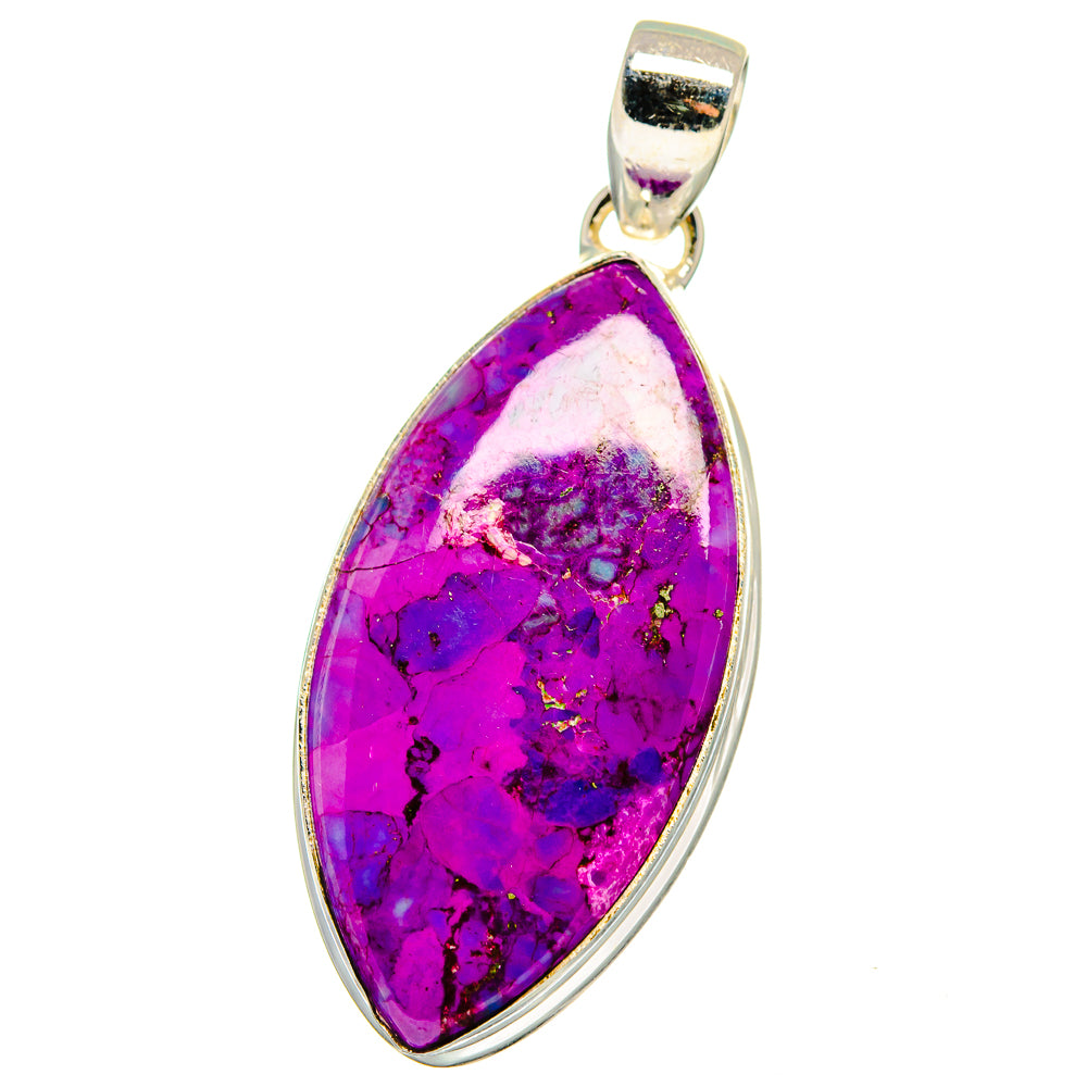 Purple Copper Composite Turquoise Pendants handcrafted by Anasilvercos - PD15600